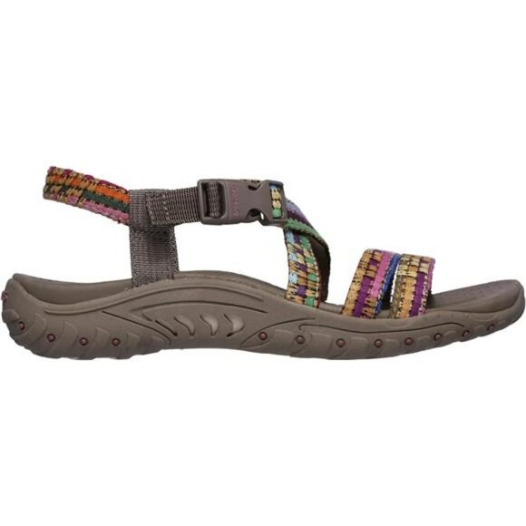 Skechers Reggae Sew Me Sandals Womens Boho Comfort Adjustable Strap Shoes - Picture 4 of 7